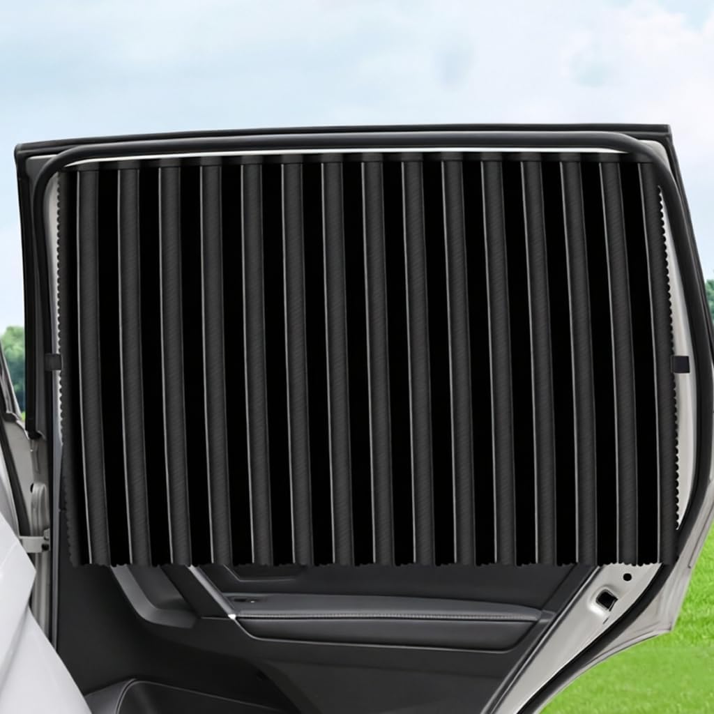 Magnetic Car Side Window Sun Shades for Breastfeeding, Taking a nap, Camping (Back Seat 4pcs)