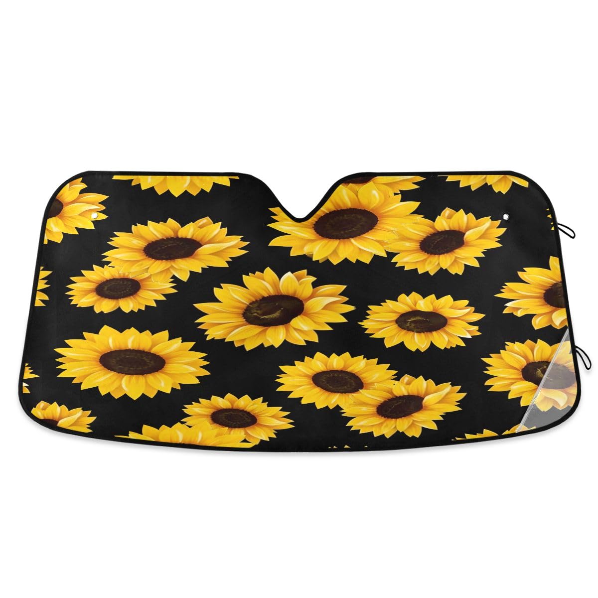 Car Windshield Sunshade Irises Vincent Van Gogh Pattern, Blocks Sun Visor Protector Foldable Sun Shield Keep Your Vehicle Cool, Fits Windshields of Most Sizes