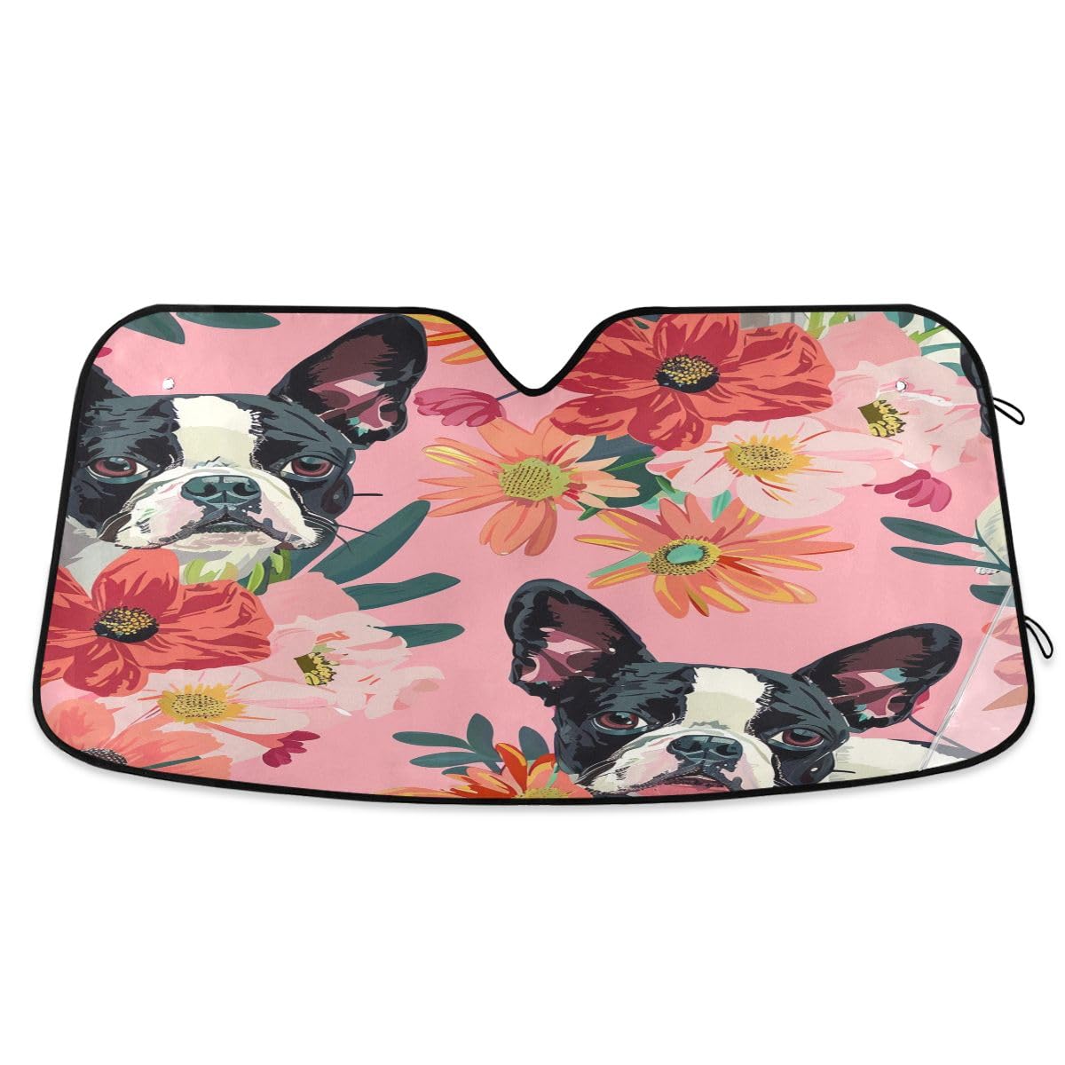 Car Windshield Sunshade Irises Vincent Van Gogh Pattern, Blocks Sun Visor Protector Foldable Sun Shield Keep Your Vehicle Cool, Fits Windshields of Most Sizes