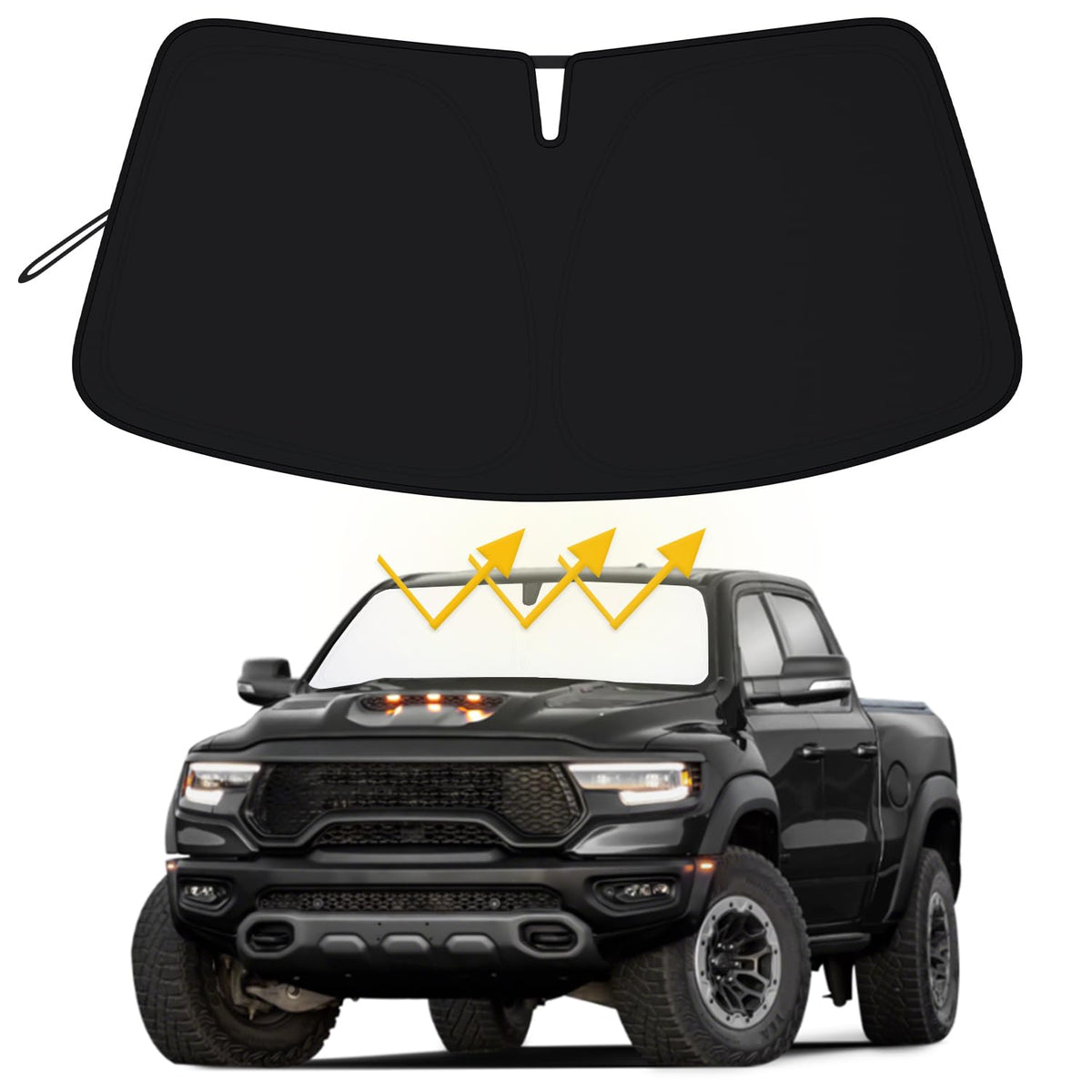 Premium Car Windshield Sun Shade for 2018-2022 Honda Accord Front Window Sun Visor Reflector 310T Thickened Blocks UV Rays Foldable Sunshade Car Interior Protection Accessories