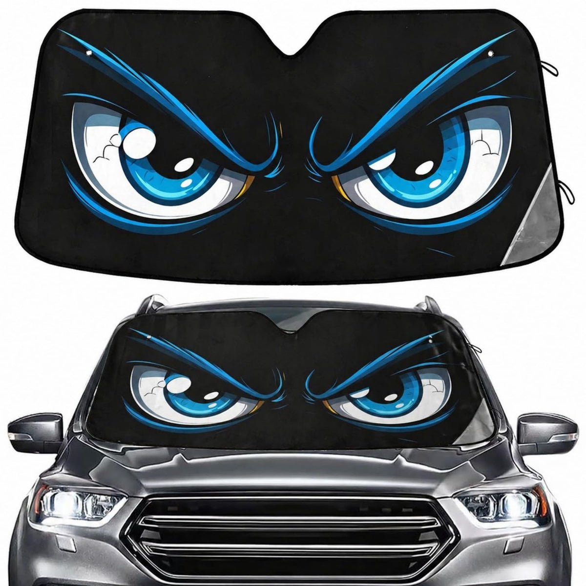 Sea Turtle Teal Windshield Sun Shade for Car Auto SUV Truck Foldable Front Window Sunshade Sun Visor Protector Block UV Rays Reflect Heat, 55" x 28"