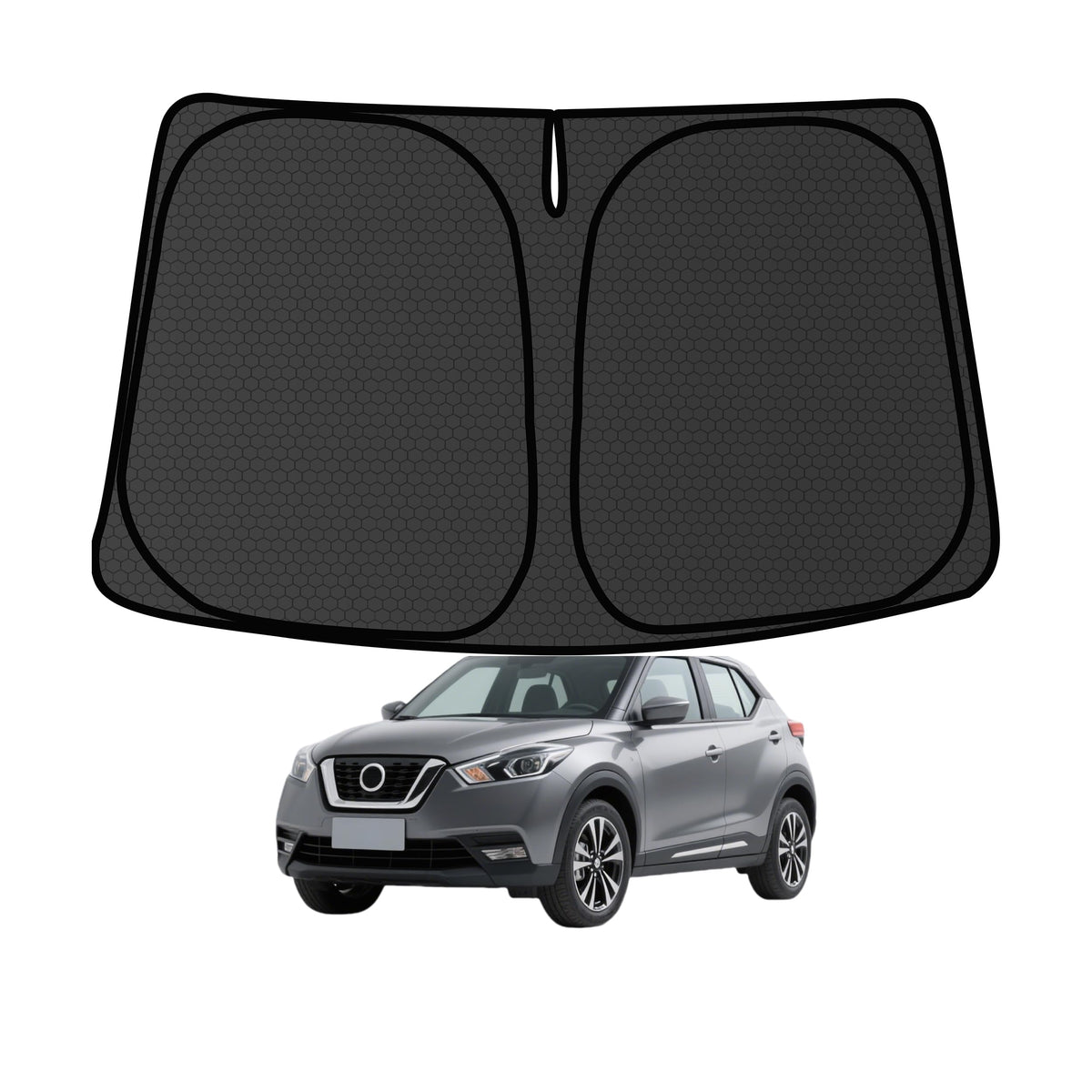 Murano Windshield Sun Shade for Murano 2015-2024 Blocks UV Rays Accessories,1:1 Custom Foldable Thickened Wear-Resistant Front Window Sunshade Visor,Keeps Your Car Cooler