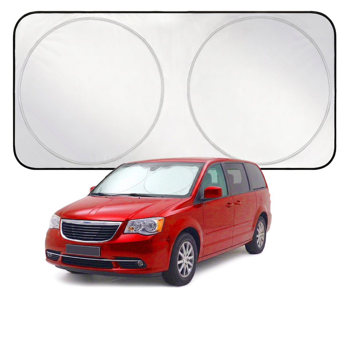 EzyShade Car Windshield Sun Shade. See Vehicle Size-Chart. Medium (M) Size
