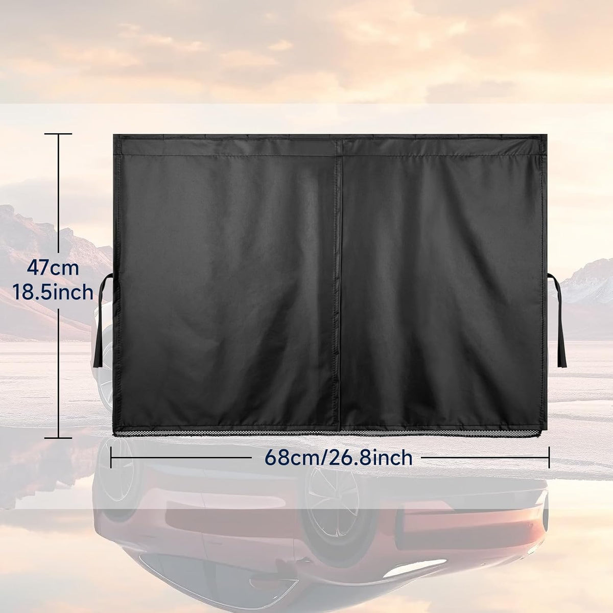 Car Window Shades, Side Window Sun Shades Blocks Heat and UV Rays Glare, Magnetic Car Privacy Safe Curtains for Back Windows, Camping Accessories for Baby