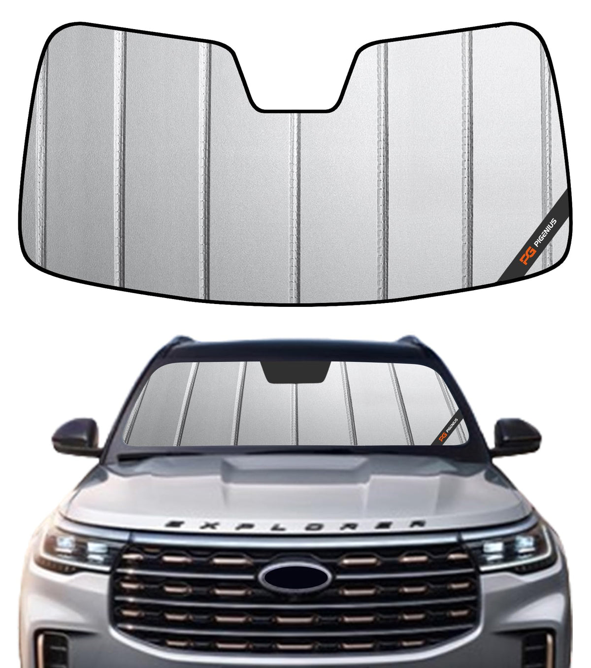 Pigenius Windshield Sun Shade for Ford Expedition 2007-2017, for Lincoln Navigator 2007-2017 - AstraGuard