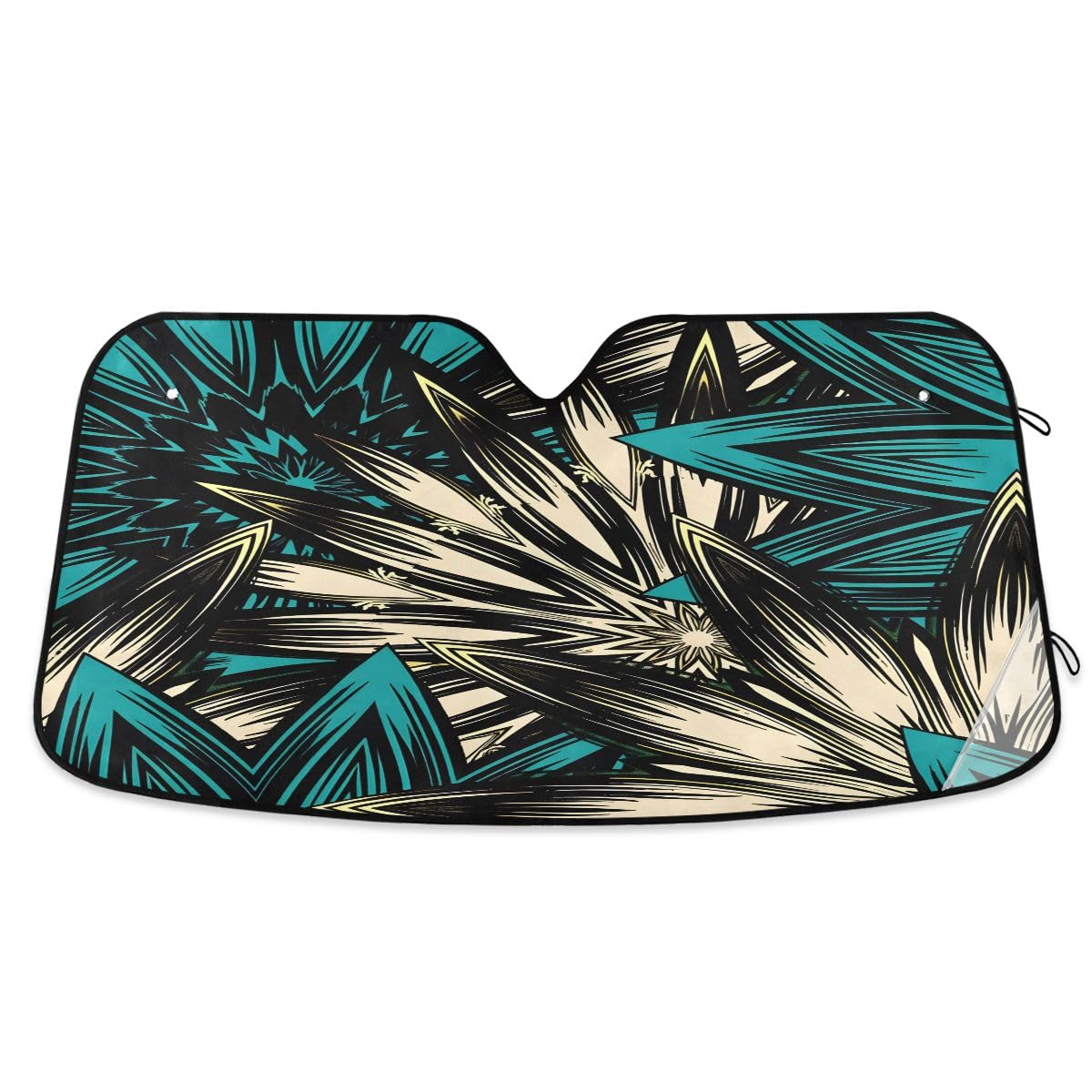 Car Windshield Sunshade Irises Vincent Van Gogh Pattern, Blocks Sun Visor Protector Foldable Sun Shield Keep Your Vehicle Cool, Fits Windshields of Most Sizes