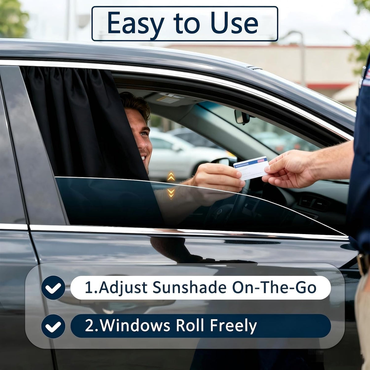 Universal Side Window Sunshades, 4PCS Privacy Window Covers
