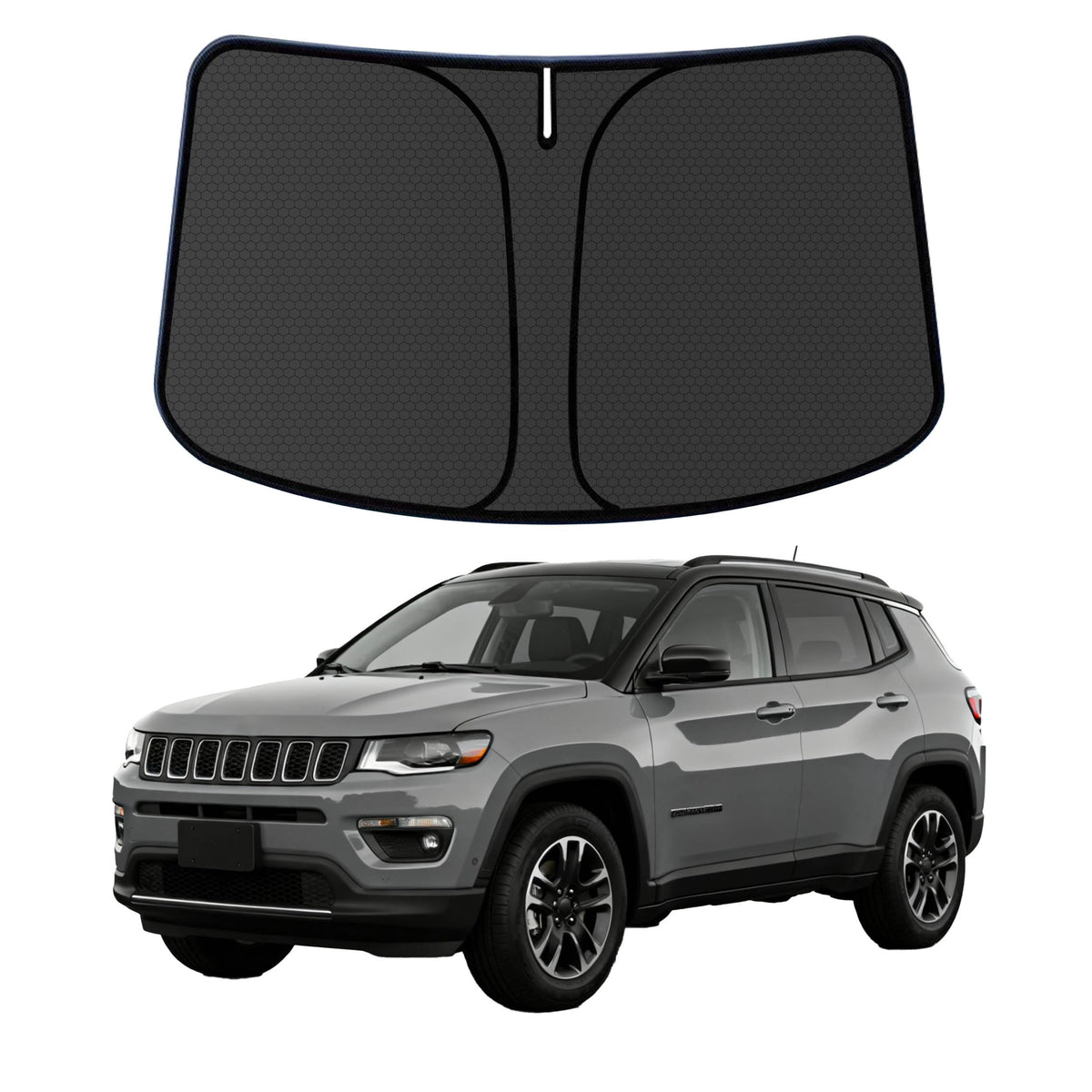 Murano Windshield Sun Shade for Murano 2015-2024 Blocks UV Rays Accessories,1:1 Custom Foldable Thickened Wear-Resistant Front Window Sunshade Visor,Keeps Your Car Cooler