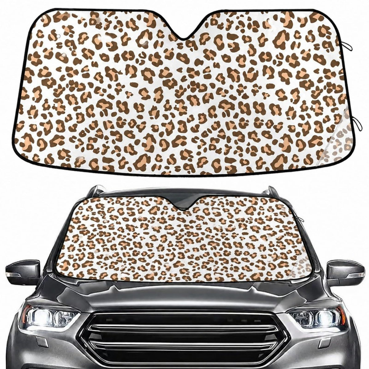 Sea Turtle Teal Windshield Sun Shade for Car Auto SUV Truck Foldable Front Window Sunshade Sun Visor Protector Block UV Rays Reflect Heat, 55" x 28"