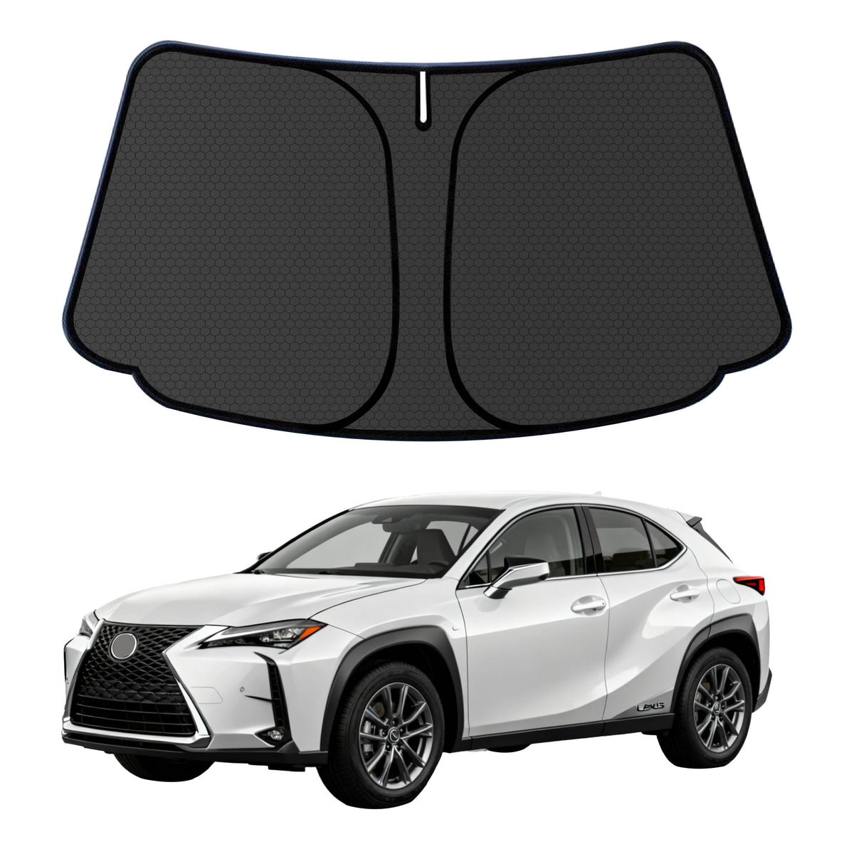 Murano Windshield Sun Shade for Murano 2015-2024 Blocks UV Rays Accessories,1:1 Custom Foldable Thickened Wear-Resistant Front Window Sunshade Visor,Keeps Your Car Cooler