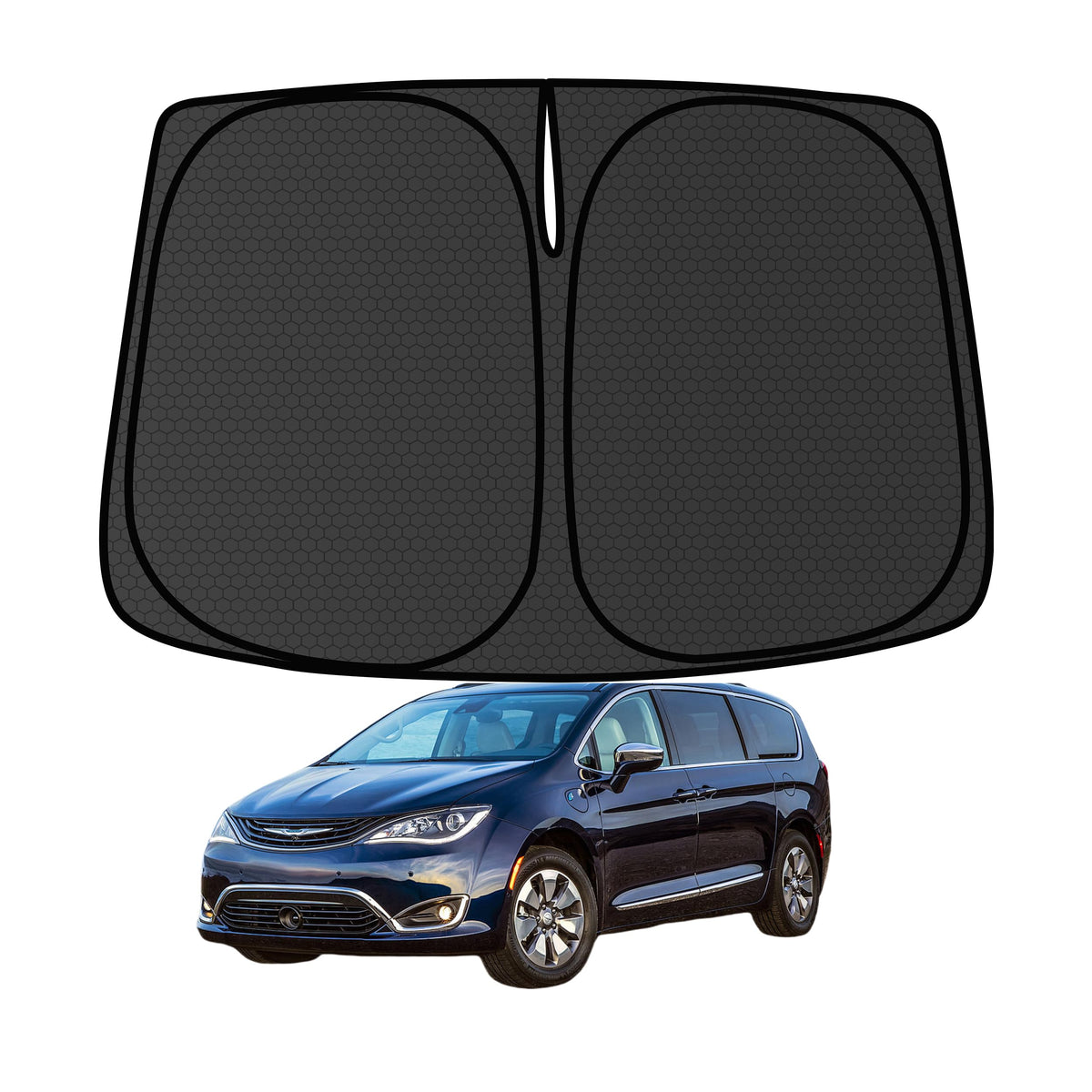 Murano Windshield Sun Shade for Murano 2015-2024 Blocks UV Rays Accessories,1:1 Custom Foldable Thickened Wear-Resistant Front Window Sunshade Visor,Keeps Your Car Cooler