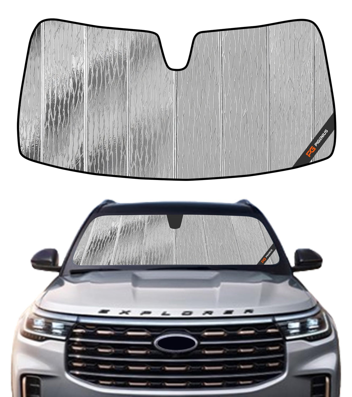 Pigenius Windshield Sun Shade for Ford Expedition 2007-2017, for Lincoln Navigator 2007-2017 - AstraGuard