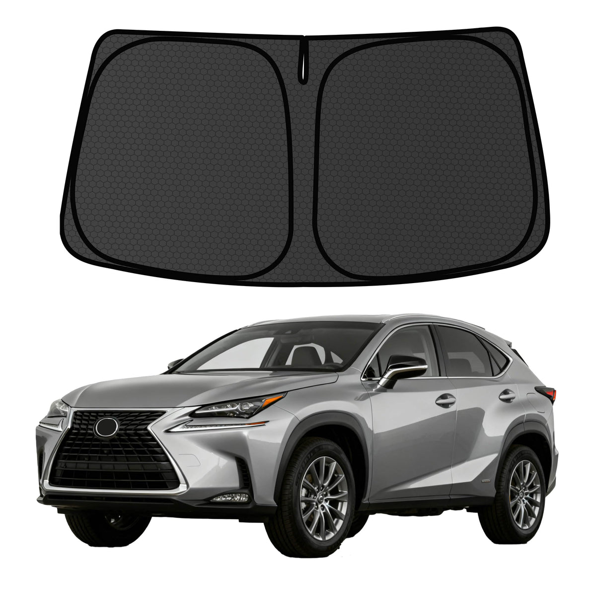 Murano Windshield Sun Shade for Murano 2015-2024 Blocks UV Rays Accessories,1:1 Custom Foldable Thickened Wear-Resistant Front Window Sunshade Visor,Keeps Your Car Cooler