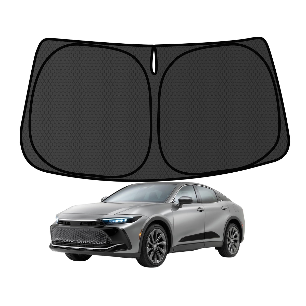 Murano Windshield Sun Shade for Murano 2015-2024 Blocks UV Rays Accessories,1:1 Custom Foldable Thickened Wear-Resistant Front Window Sunshade Visor,Keeps Your Car Cooler