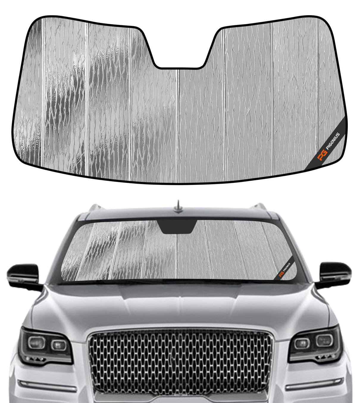 Pigenius Windshield Sun Shade for Ford Expedition 2007-2017, for Lincoln Navigator 2007-2017 - AstraGuard
