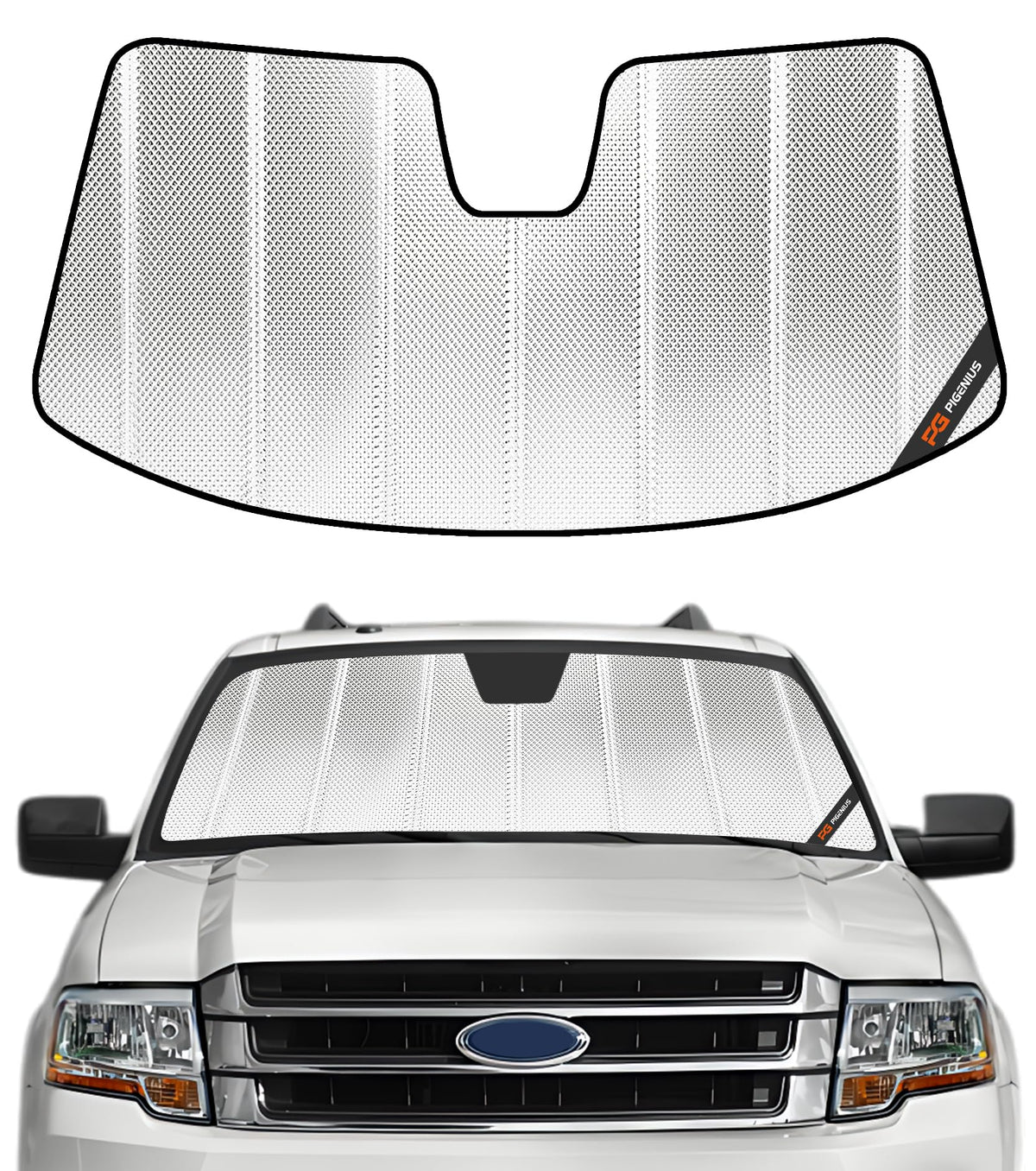 Pigenius Windshield Sun Shade for Ford Expedition 2007-2017, for Lincoln Navigator 2007-2017 - AstraGuard