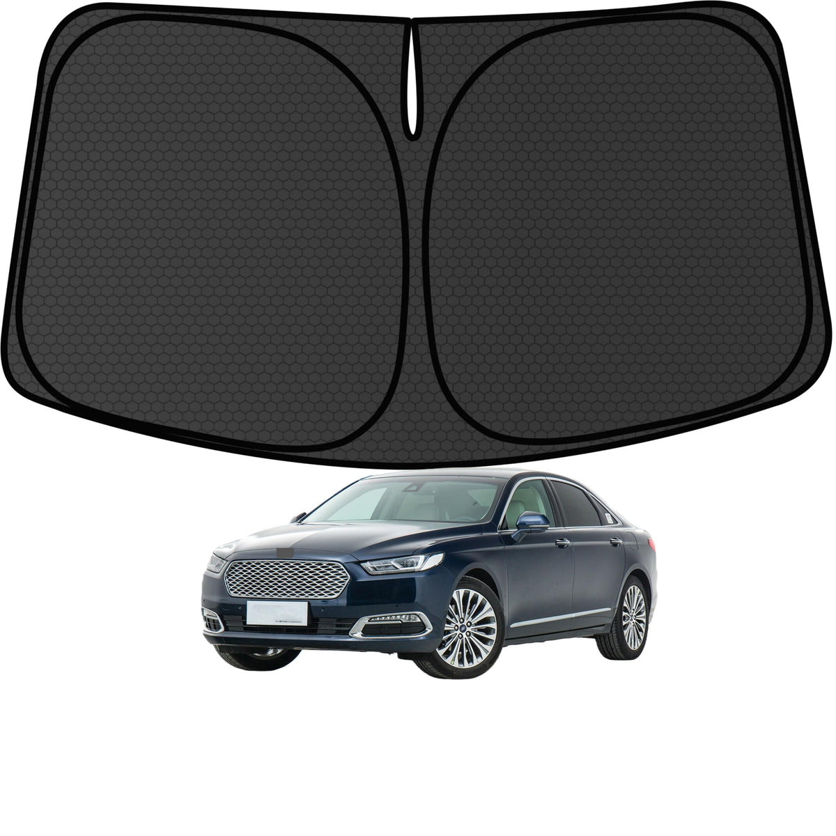 Murano Windshield Sun Shade for Murano 2015-2024 Blocks UV Rays Accessories,1:1 Custom Foldable Thickened Wear-Resistant Front Window Sunshade Visor,Keeps Your Car Cooler