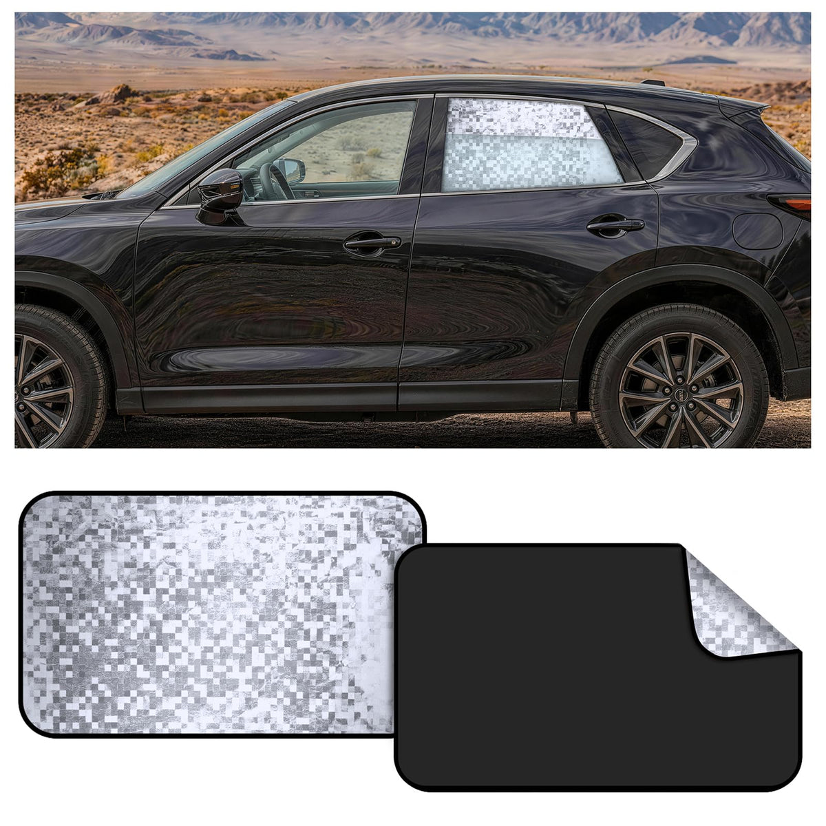 ZATOOTO Magnetic Car Window Shade 4 Pack, Car Privacy Curtain UV Block