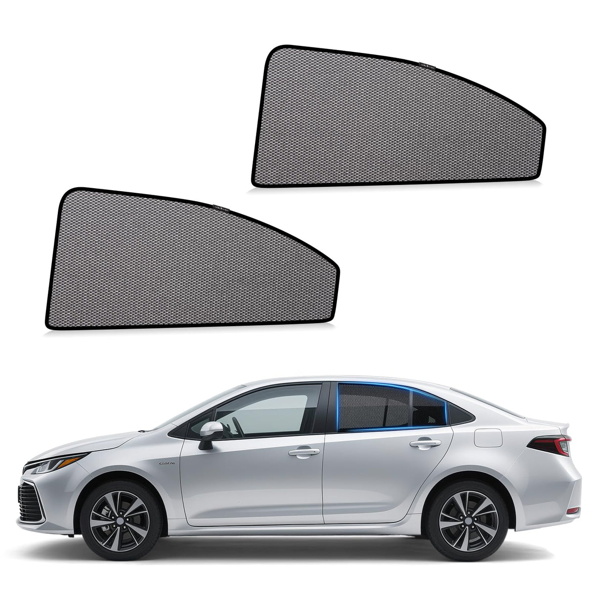 ZATOOTO Car Window Shades Toyota RAV4 2019-2024 for Rear Window, 2 Pack
