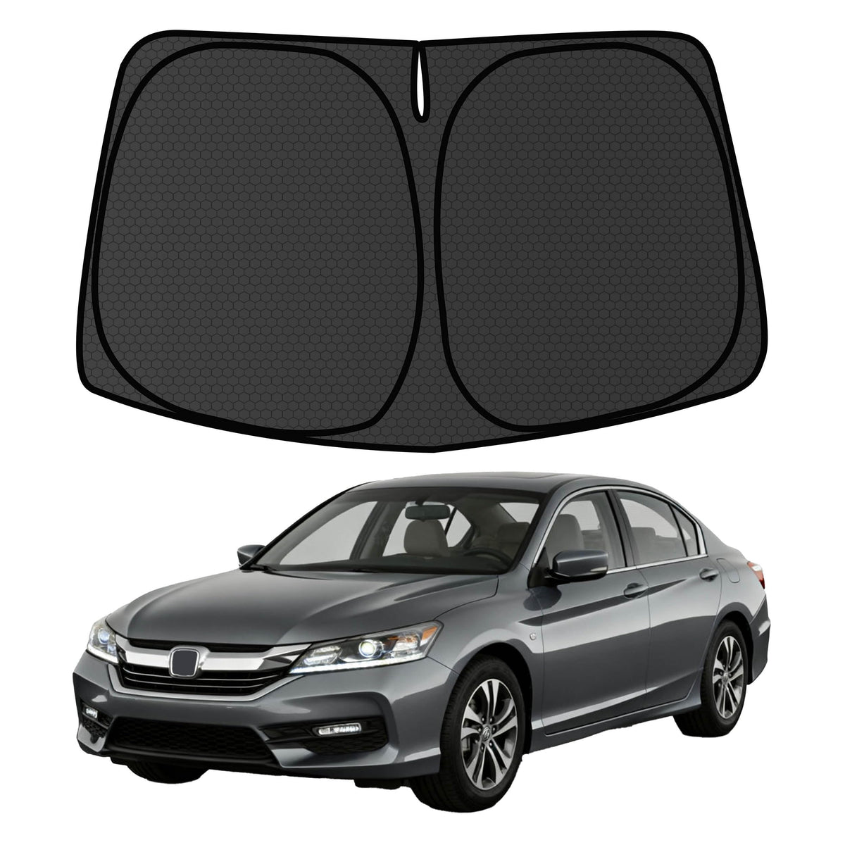 Murano Windshield Sun Shade for Murano 2015-2024 Blocks UV Rays Accessories,1:1 Custom Foldable Thickened Wear-Resistant Front Window Sunshade Visor,Keeps Your Car Cooler