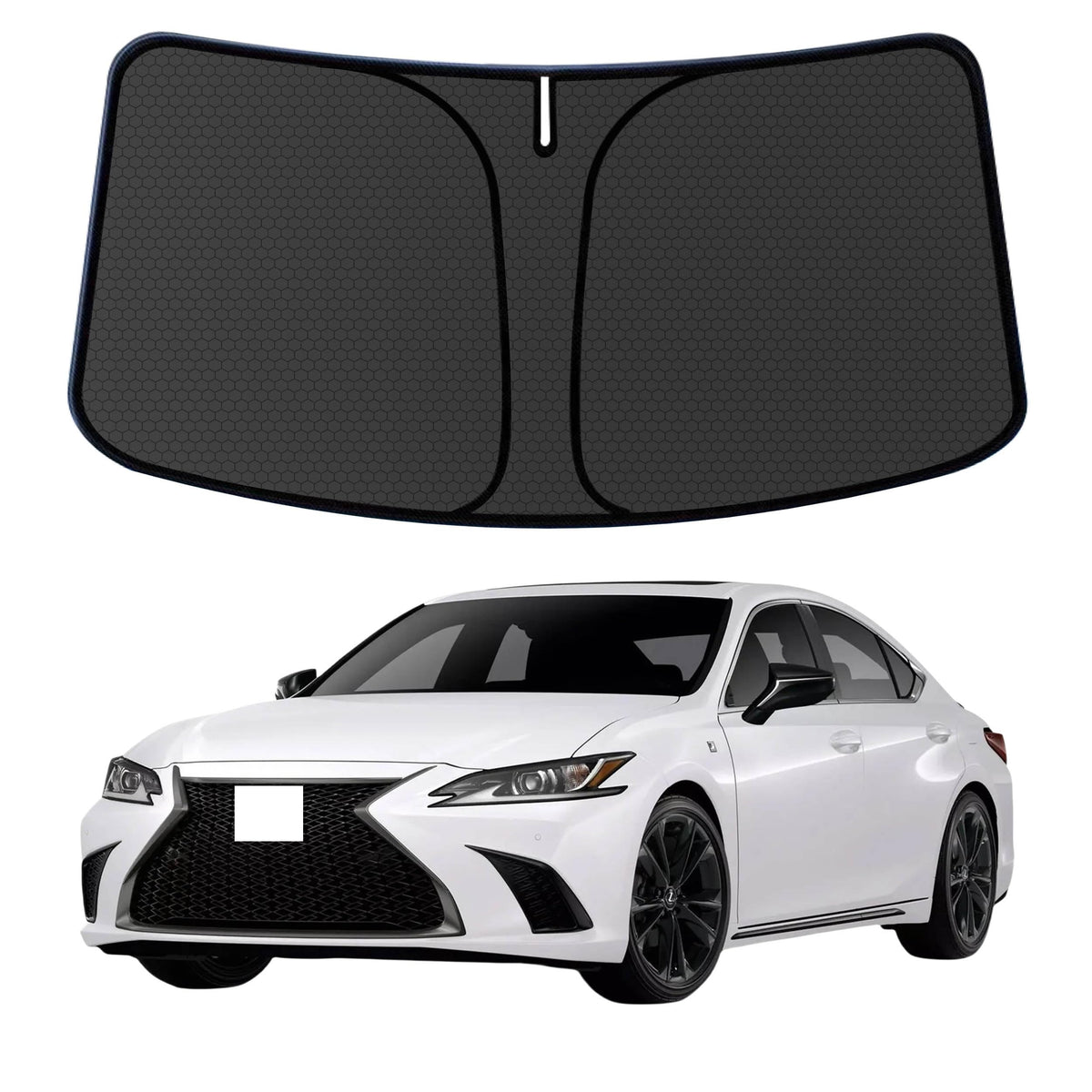 Murano Windshield Sun Shade for Murano 2015-2024 Blocks UV Rays Accessories,1:1 Custom Foldable Thickened Wear-Resistant Front Window Sunshade Visor,Keeps Your Car Cooler