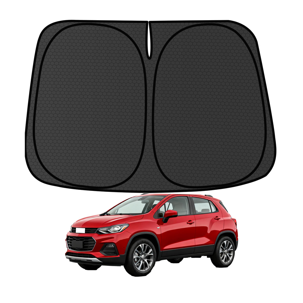 Murano Windshield Sun Shade for Murano 2015-2024 Blocks UV Rays Accessories,1:1 Custom Foldable Thickened Wear-Resistant Front Window Sunshade Visor,Keeps Your Car Cooler