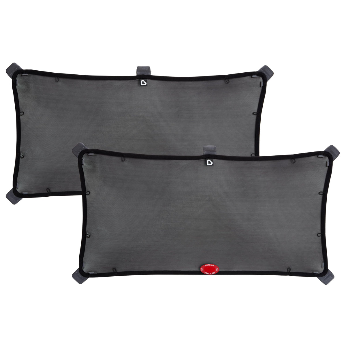 Munchkin Brica Magnetic Stretch-to-Fit Car Window Shades, Black, 1 Pack