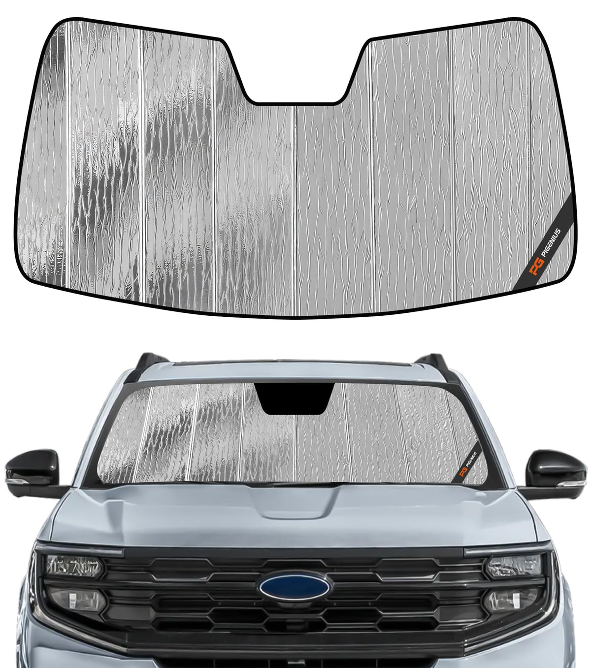Pigenius Windshield Sun Shade for Ford Expedition 2007-2017, for Lincoln Navigator 2007-2017 - AstraGuard