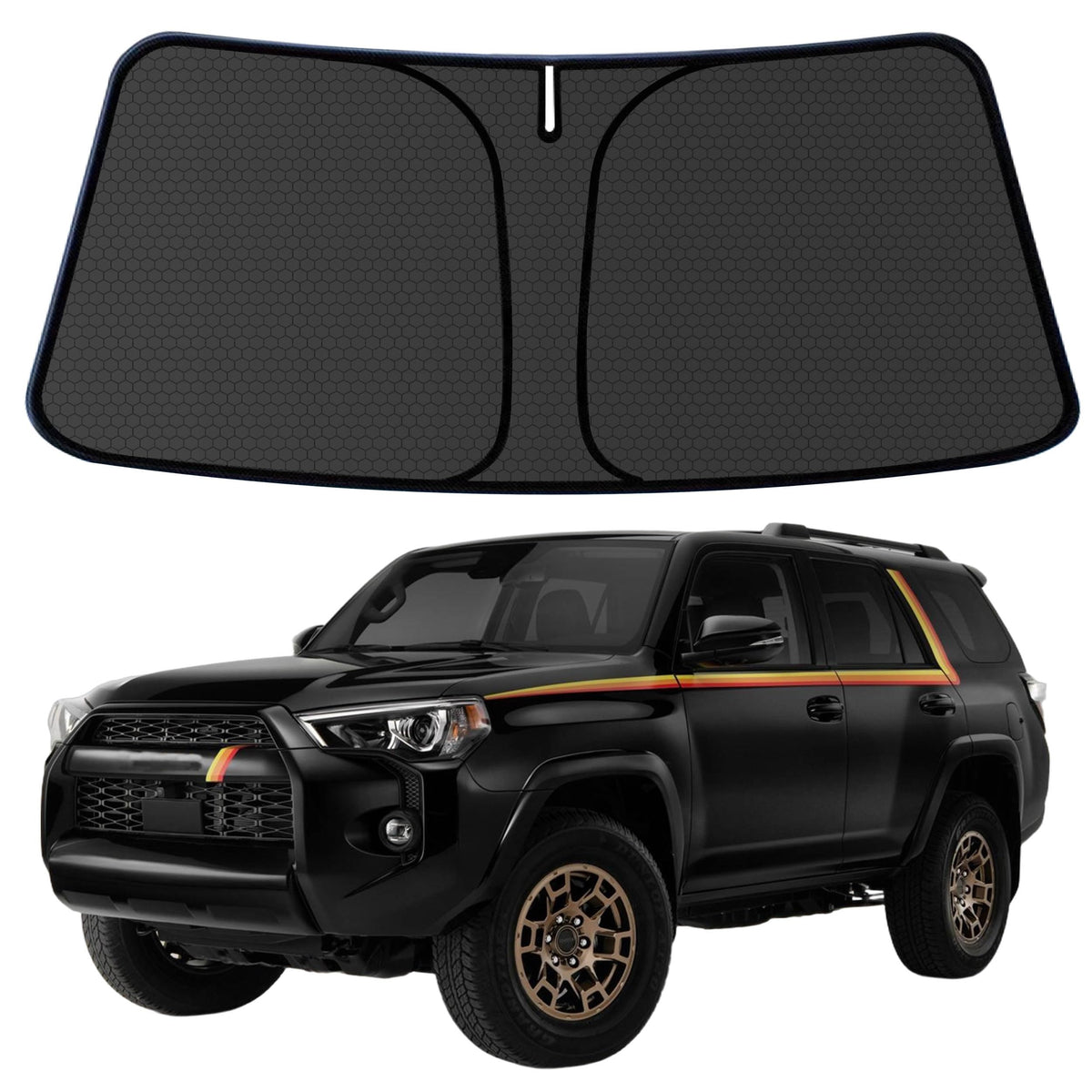 Murano Windshield Sun Shade for Murano 2015-2024 Blocks UV Rays Accessories,1:1 Custom Foldable Thickened Wear-Resistant Front Window Sunshade Visor,Keeps Your Car Cooler