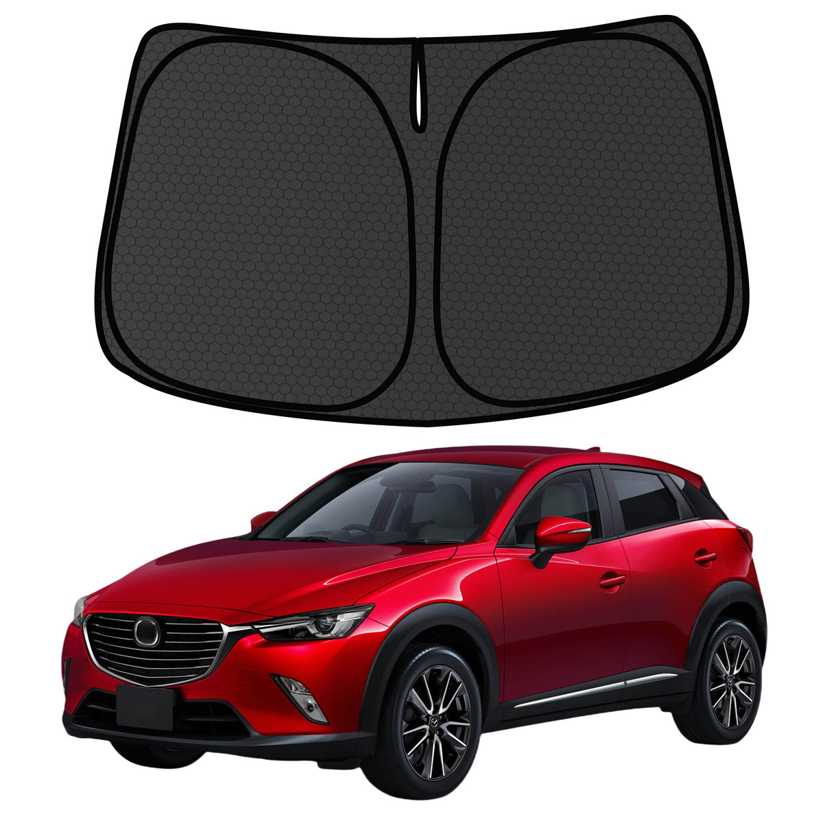 Murano Windshield Sun Shade for Murano 2015-2024 Blocks UV Rays Accessories,1:1 Custom Foldable Thickened Wear-Resistant Front Window Sunshade Visor,Keeps Your Car Cooler