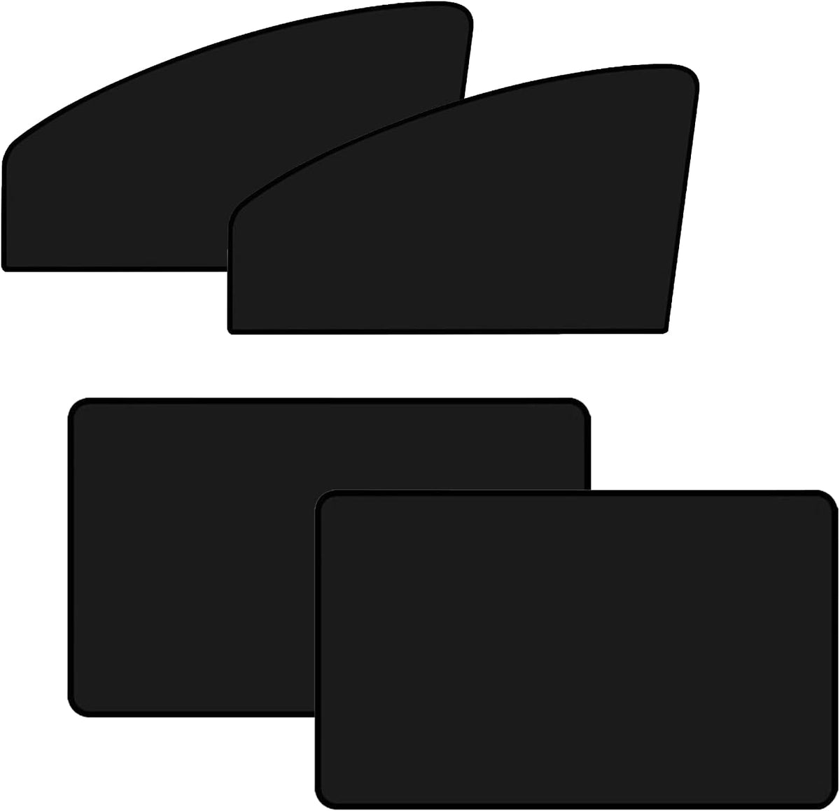 Car Window Shades, Magnetic Blackout Sun Shade Blinds, 4 Pack