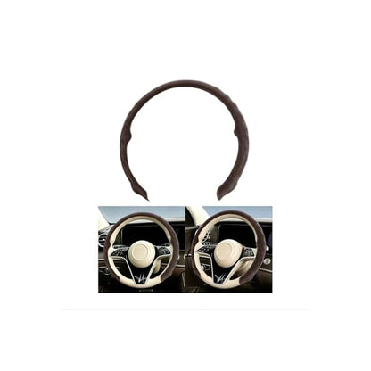 Mandark 15 Inch Car Steering Wheel Cover, Non-Slip, Black