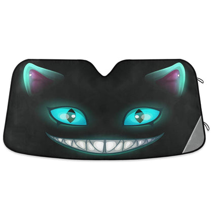 Leopard Print Car Windshield Sun Shade Foldable UV Ray Sun Visor Protector Sunshade to Keep Your Vehicle Cool (51" x 27")