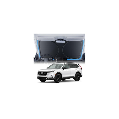 Windshield Sun Shade for Honda CR-V 2000-2026, 100% UV Block & Heat Insulation, Custom Fit Sunshade, Foldable Car Sunshade with Storage Bag, Summer Car Accessory
