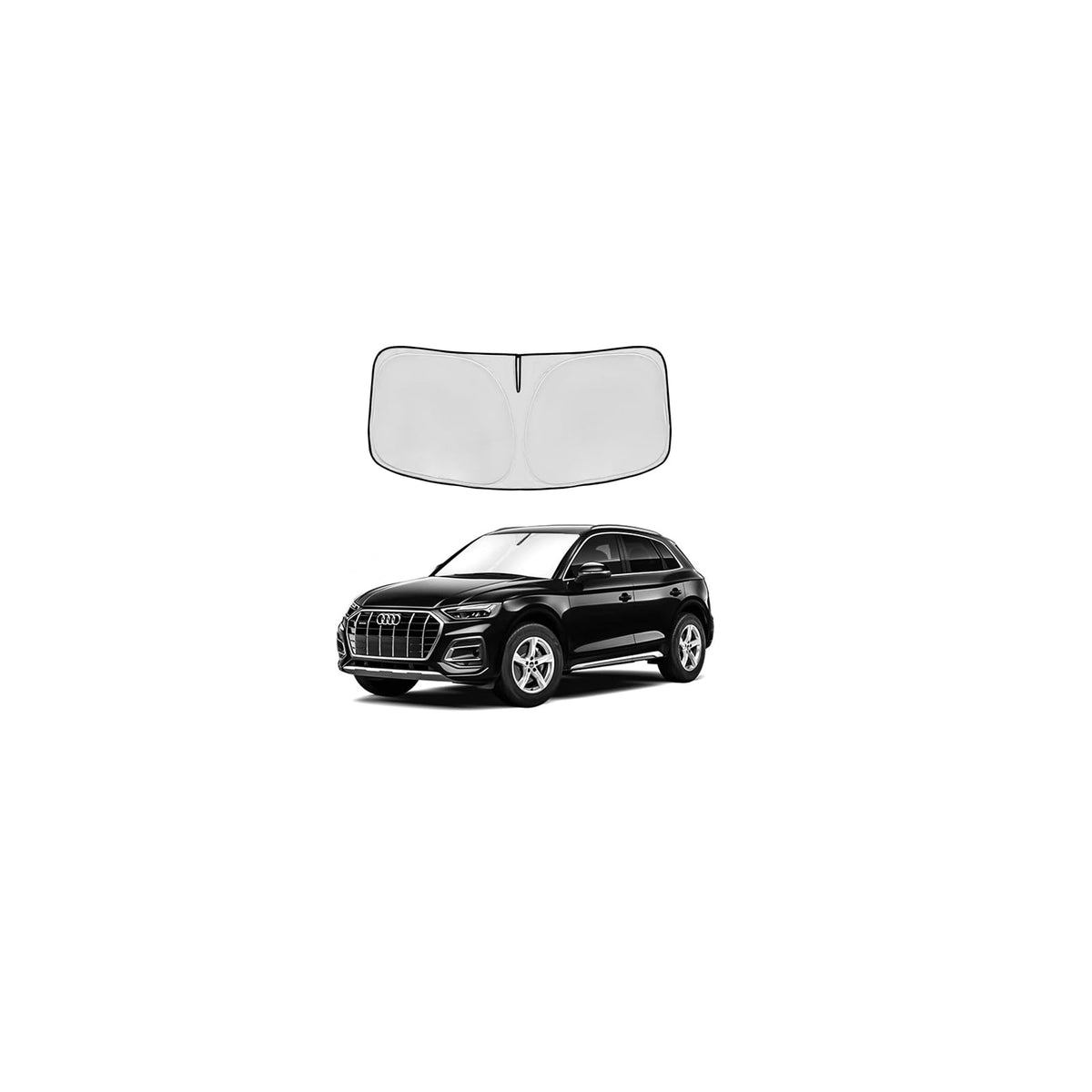 for Honda Accord 2018-2022 Windshield Sun Shade Front Window Shade Custom Fit Accord Accessories Sun Visor Foldable Shade Blocks UV Rays Summer Must Have Car Accessories