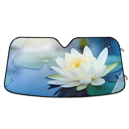 Car Windshield Sunshade Irises Vincent Van Gogh Pattern, Blocks Sun Visor Protector Foldable Sun Shield Keep Your Vehicle Cool, Fits Windshields of Most Sizes