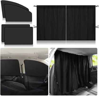 Magnetic Car Window Shade,Set of 5 Magnetic Car Window Curtains for Privacy