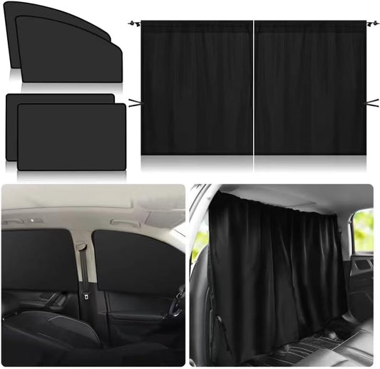 Magnetic Car Window Shade,Set of 5 Magnetic Car Window Curtains for Privacy