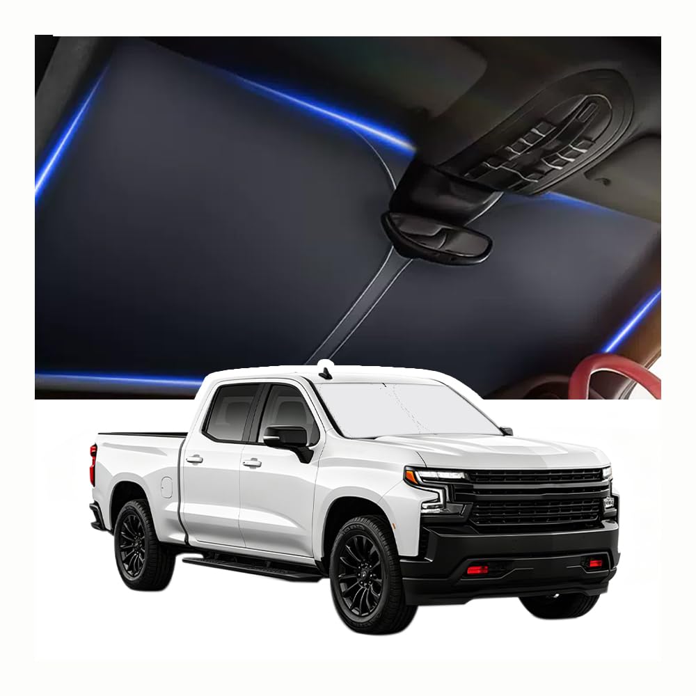 Car Windshield Sun Shade Compatible with Toyota RAV4 2019-2025,Oxford Cloth Sun Shade for Car Windshield with Foldable Design,Windshields Cover Suns Shades for Blocking Heat with Storage Bag