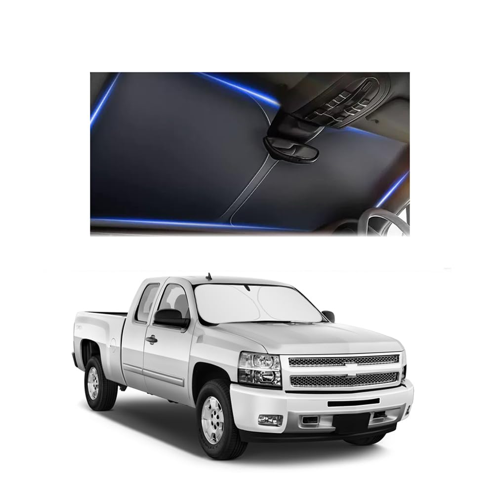 Car Windshield Sun Shade Compatible with Toyota RAV4 2019-2025,Oxford Cloth Sun Shade for Car Windshield with Foldable Design,Windshields Cover Suns Shades for Blocking Heat with Storage Bag
