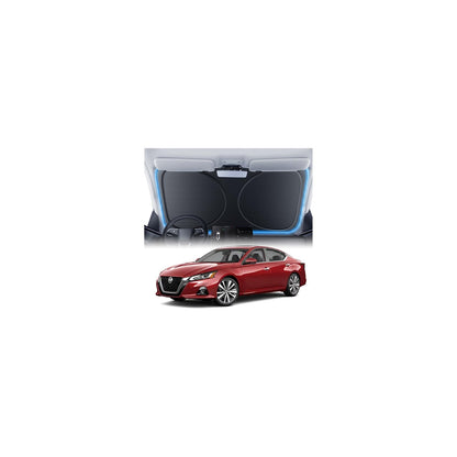 Windshield Sun Shade for Honda CR-V 2000-2026, 100% UV Block & Heat Insulation, Custom Fit Sunshade, Foldable Car Sunshade with Storage Bag, Summer Car Accessory
