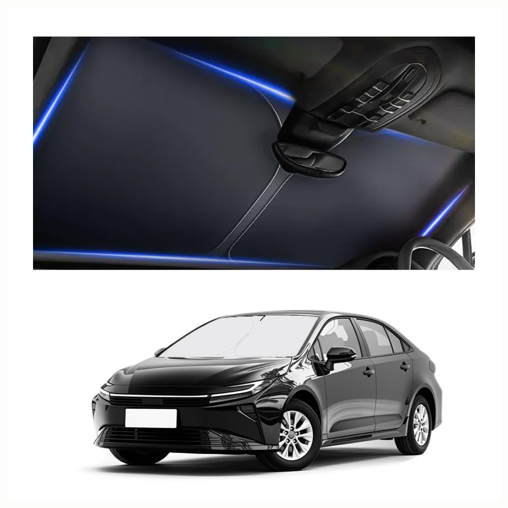 Car Windshield Sun Shade Compatible with Toyota RAV4 2019-2025,Oxford Cloth Sun Shade for Car Windshield with Foldable Design,Windshields Cover Suns Shades for Blocking Heat with Storage Bag