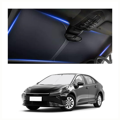 Car Windshield Sun Shade Compatible with Toyota RAV4 2019-2025,Oxford Cloth Sun Shade for Car Windshield with Foldable Design,Windshields Cover Suns Shades for Blocking Heat with Storage Bag