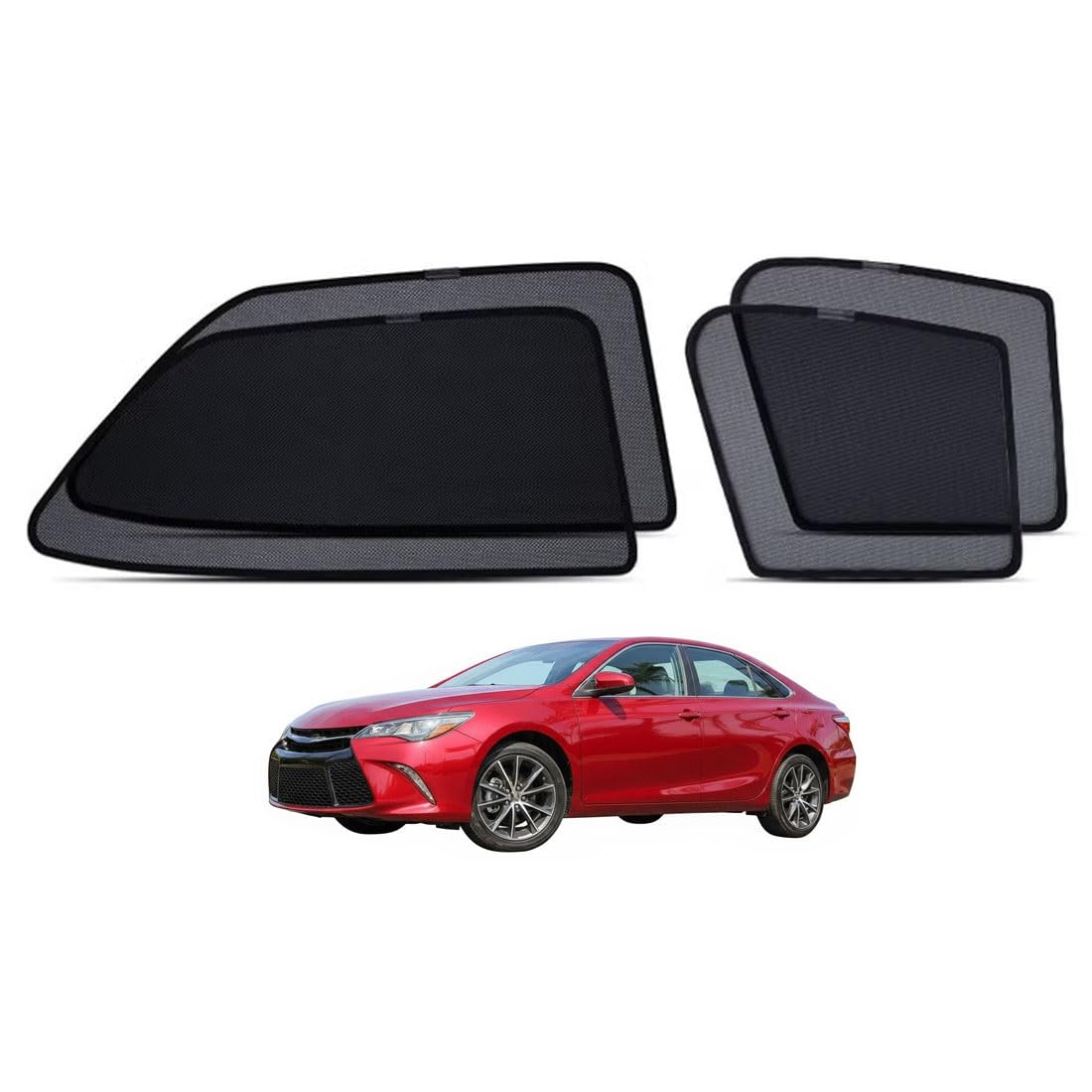 Car Sun Shade Side Window Magnetic Shade for Camry XV50 2012-2017 Rear 2pcs