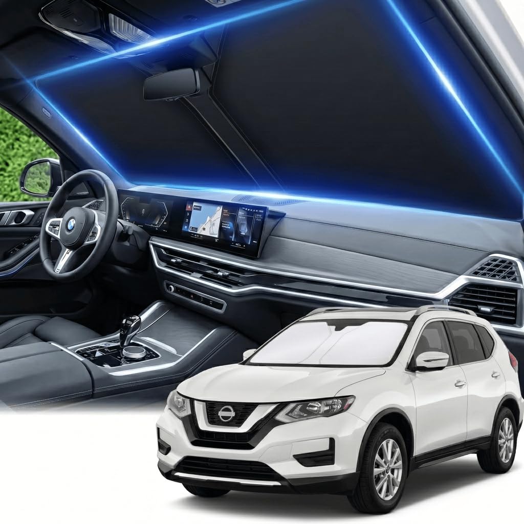 for Honda Accord 2018-2022 Windshield Sun Shade Front Window Shade Custom Fit Accord Accessories Sun Visor Foldable Shade Blocks UV Rays Summer Must Have Car Accessories