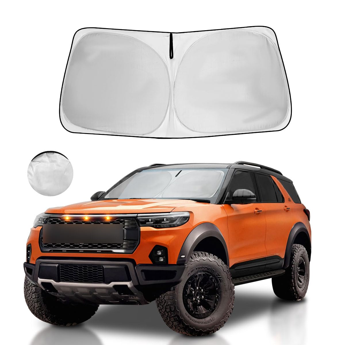Windshield Sun Shade Car Sunshade Accessories for 2026-2019 Toyota RAV4