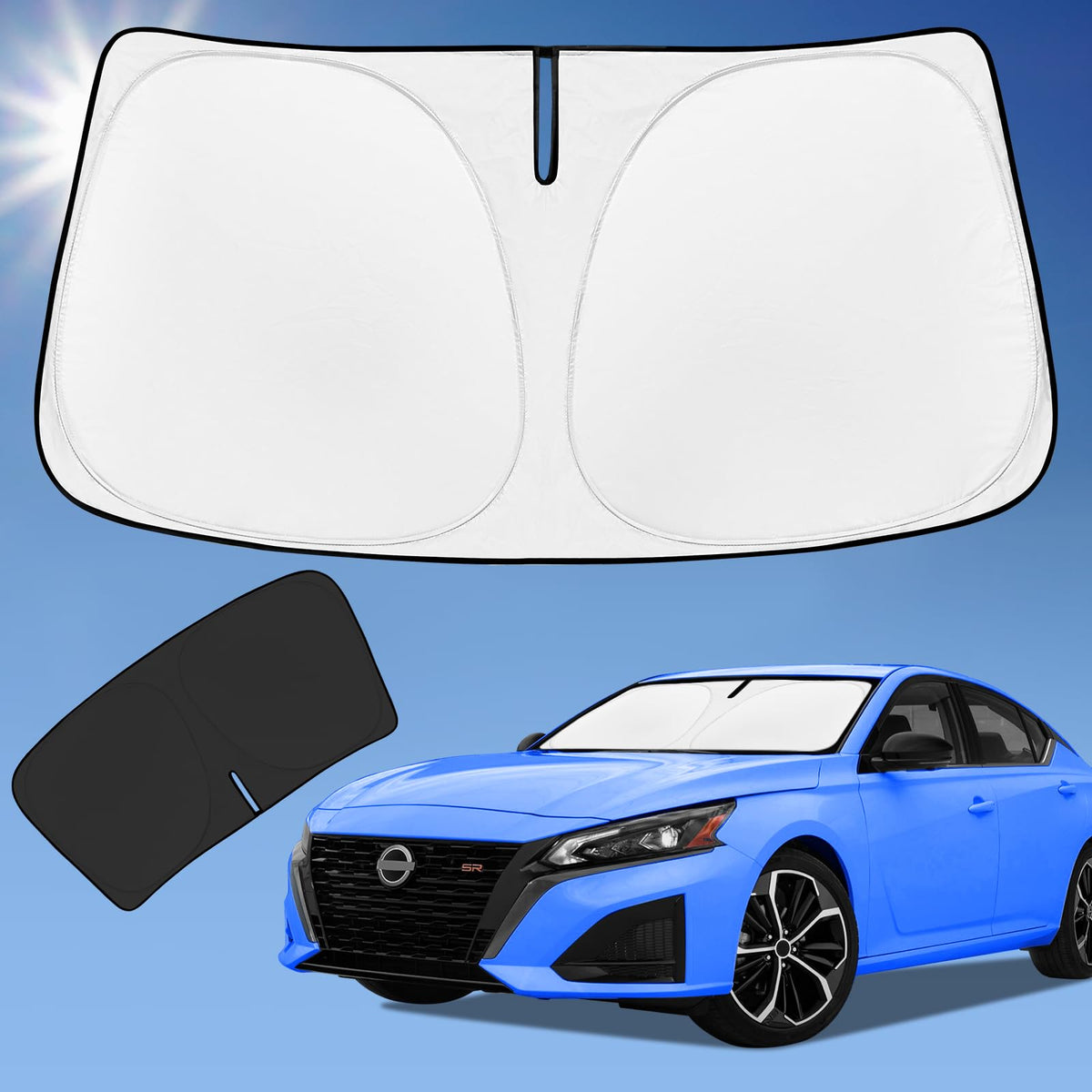 for Toyota Tacoma 2016-2024 2025 2026 Sun Shade Sunshade Windshield Cover