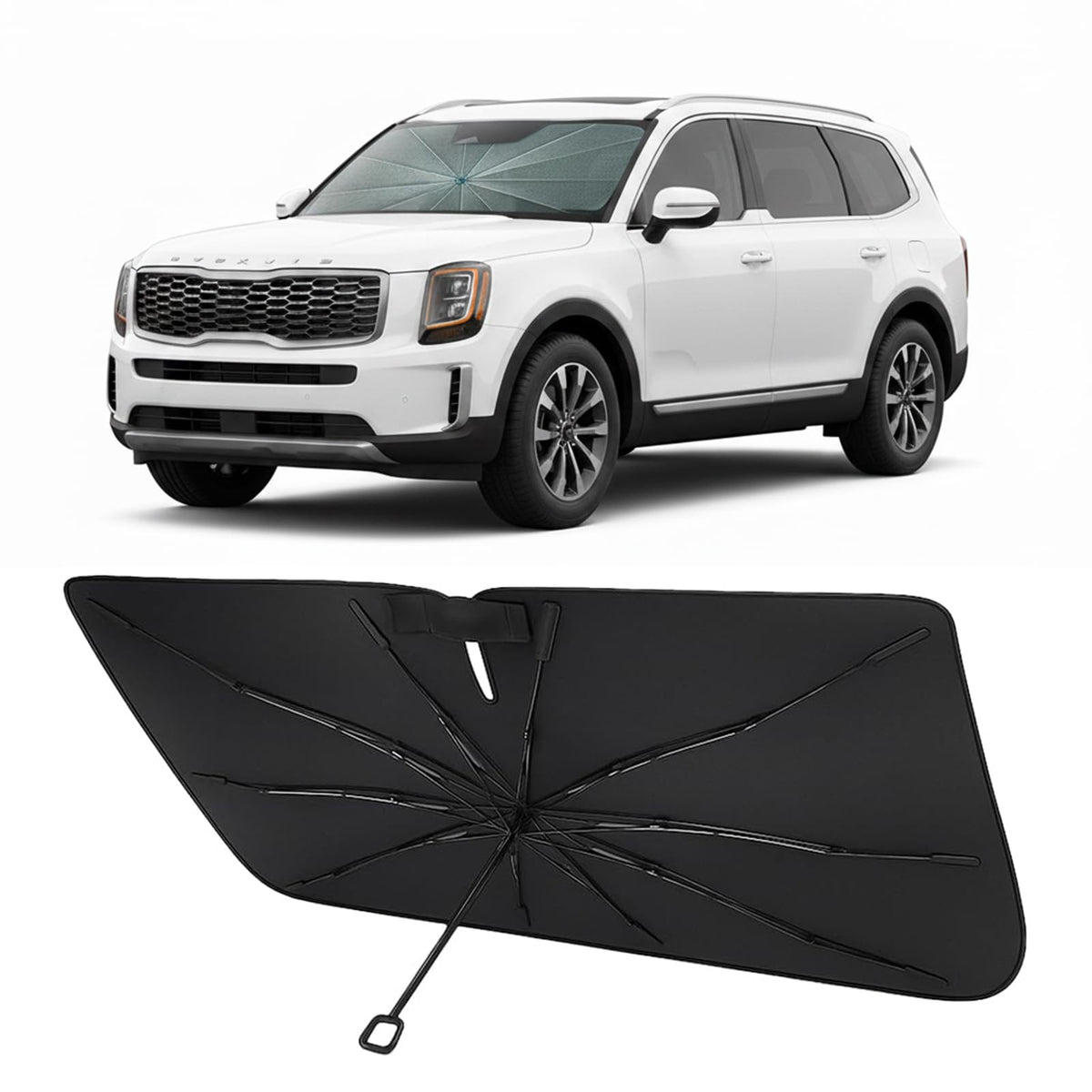 Proadsy Custom Fit Windshield Sun Shade Umbrella for 2023-2026 Honda Accord