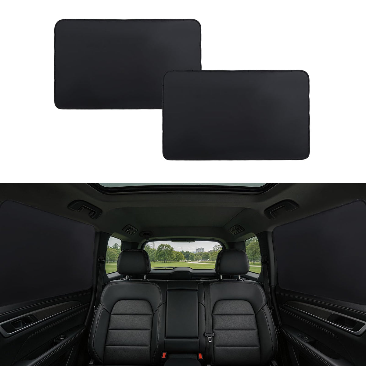 XCBYT Magnetic Car Window Shades for Side Window, 100% Blackout Privacy