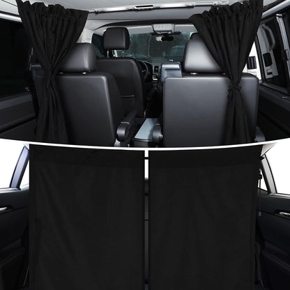 Tallew 5 Pcs Car Window Covers Sun Shades Black Divider Car Curtain Magnetic Privacy Side Sunshade Accessories for Men Adult Auto Camping Sleeping